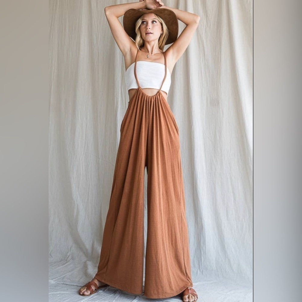 BUCKETLIST Brown Jumpsuit